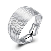 925er Silber Set - Armreif-Ohrringe-Ring